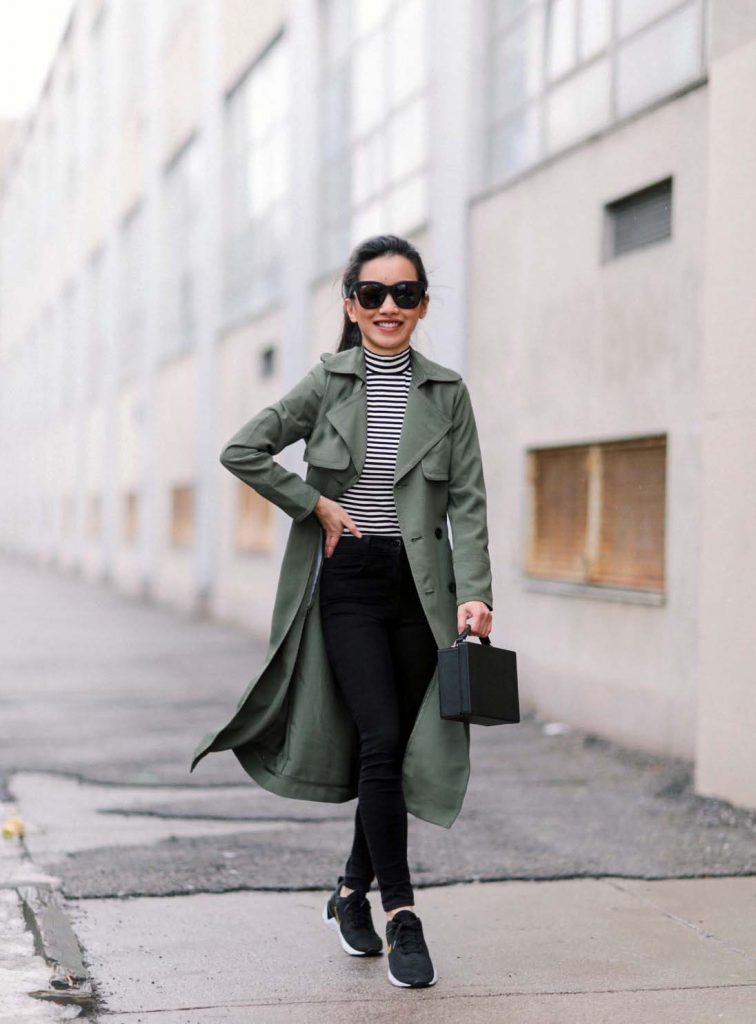 kadın trençkot kombinleri 2021 14 gunluk trenckot kombini