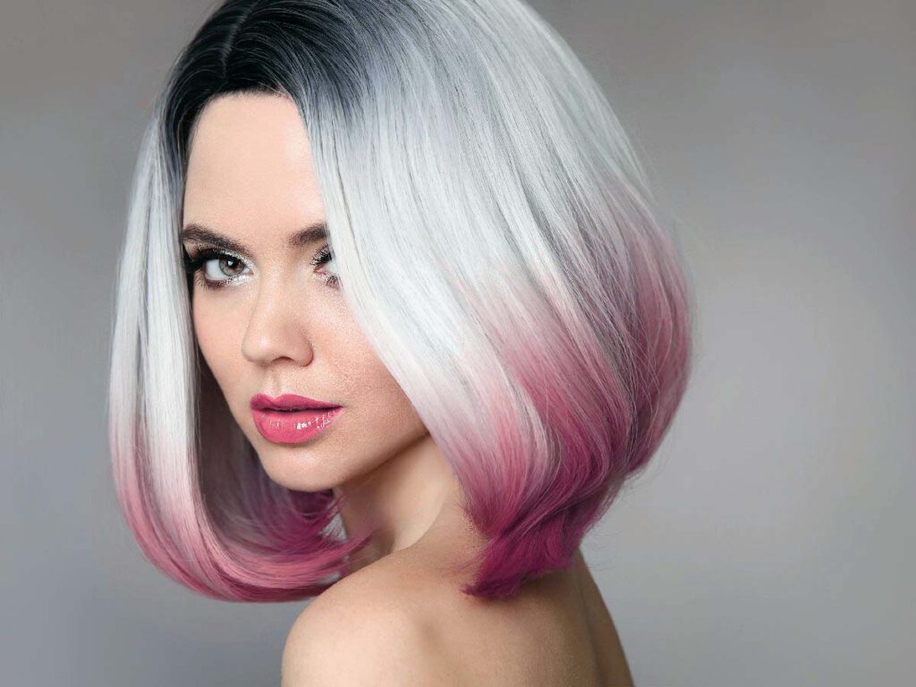 kısa saç ombre modelleri 2021 21 pembe platin kisa sac ombre
