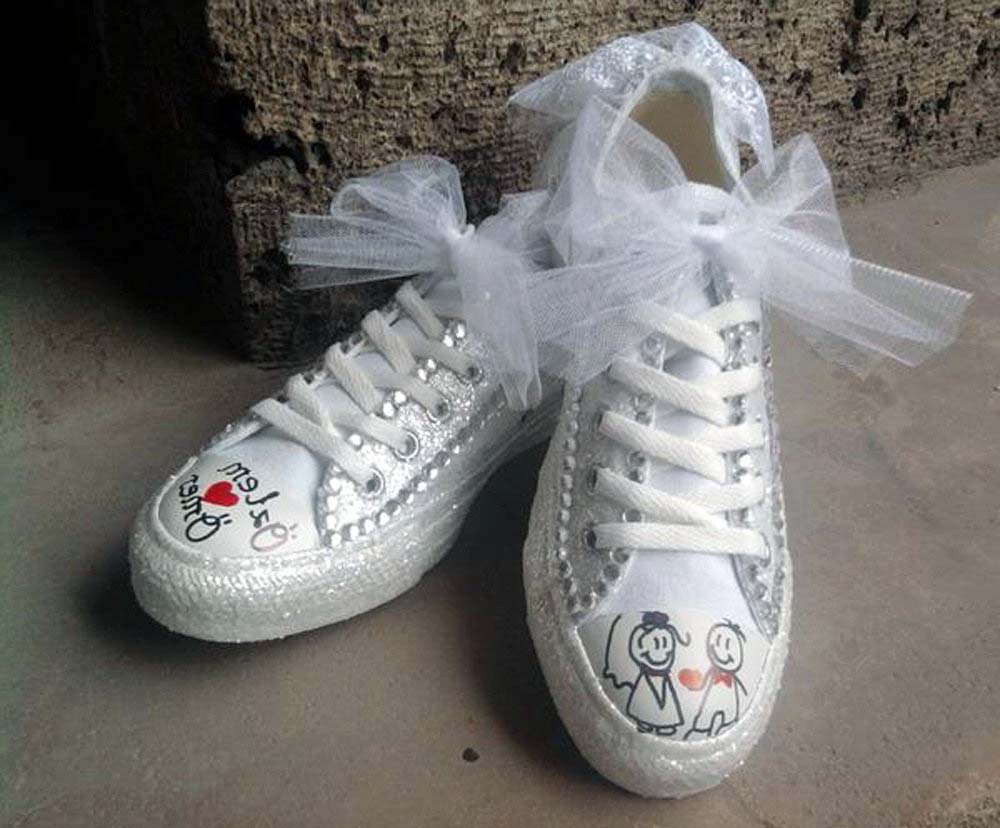 gelin ayakkabisi converse