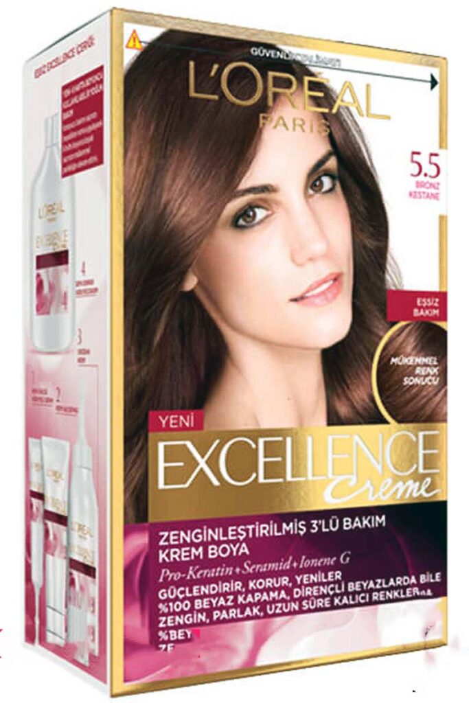kestane saç rengi kimlere yakışır? 11 loreal bronç kestane