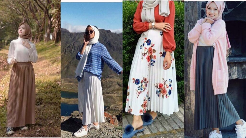 pileli etek modelleri ve kombinleri 23 tesettur pileli etek modelleri