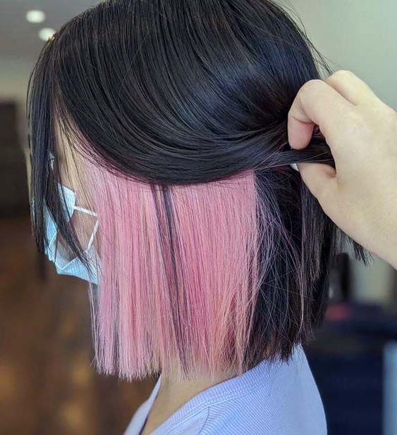 kulak arkası saç boyama modelleri ve fiyatları 8 kulak arkasi sac boyama pembe