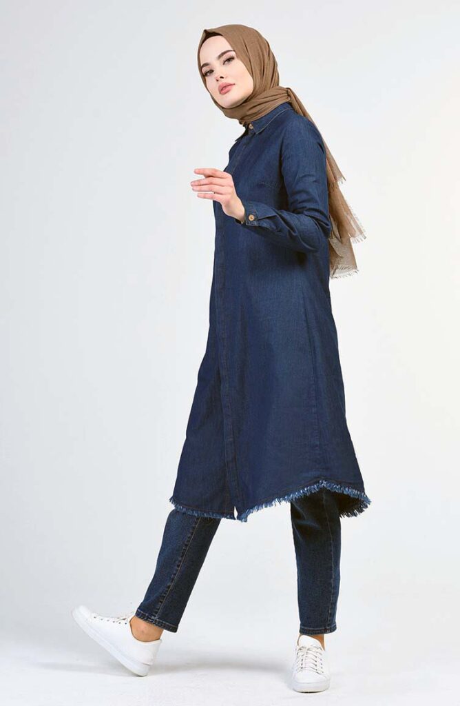 sefa merve kot uzun tunik