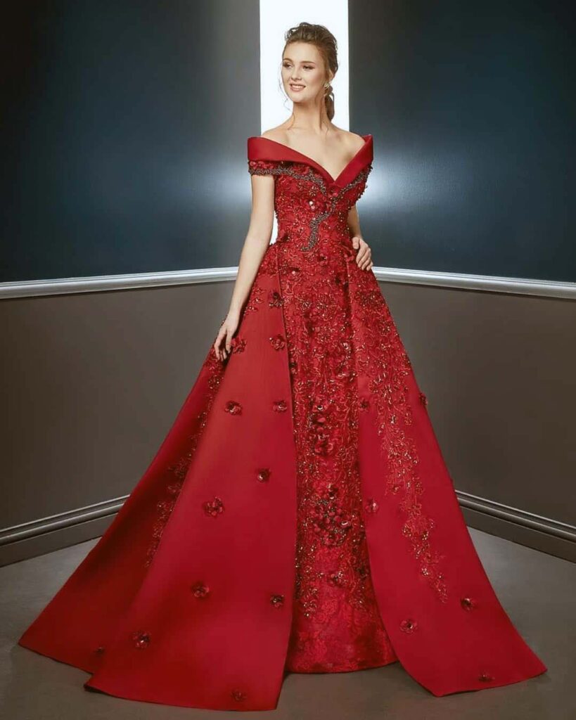 kayik yaka kina elbisesi