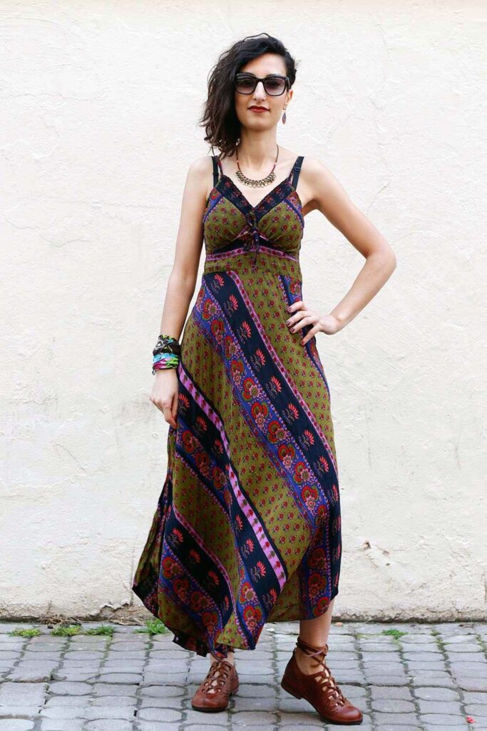 etnik elbise modelleri 2 askili etnik elbise