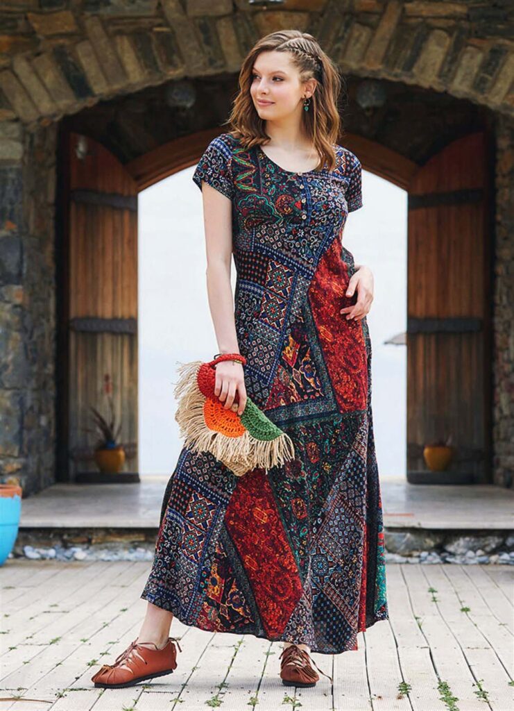 etnik elbise modelleri 6 etnik uzun elbise