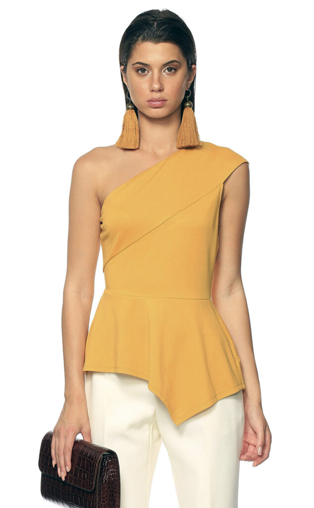 sarı bluz kombinleri 5 sari bluz krem pantolon