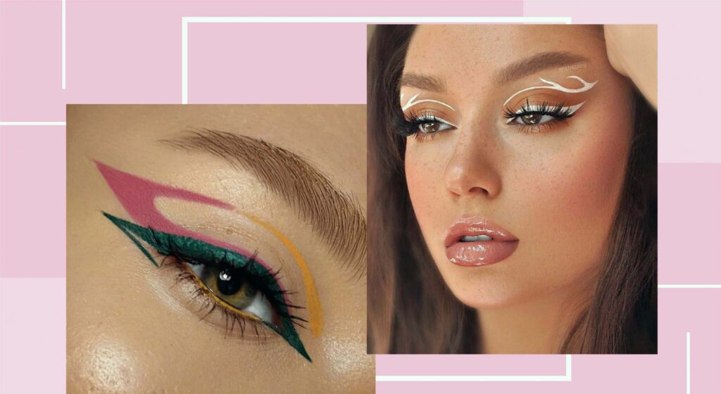 degisik eyliner sekilleri