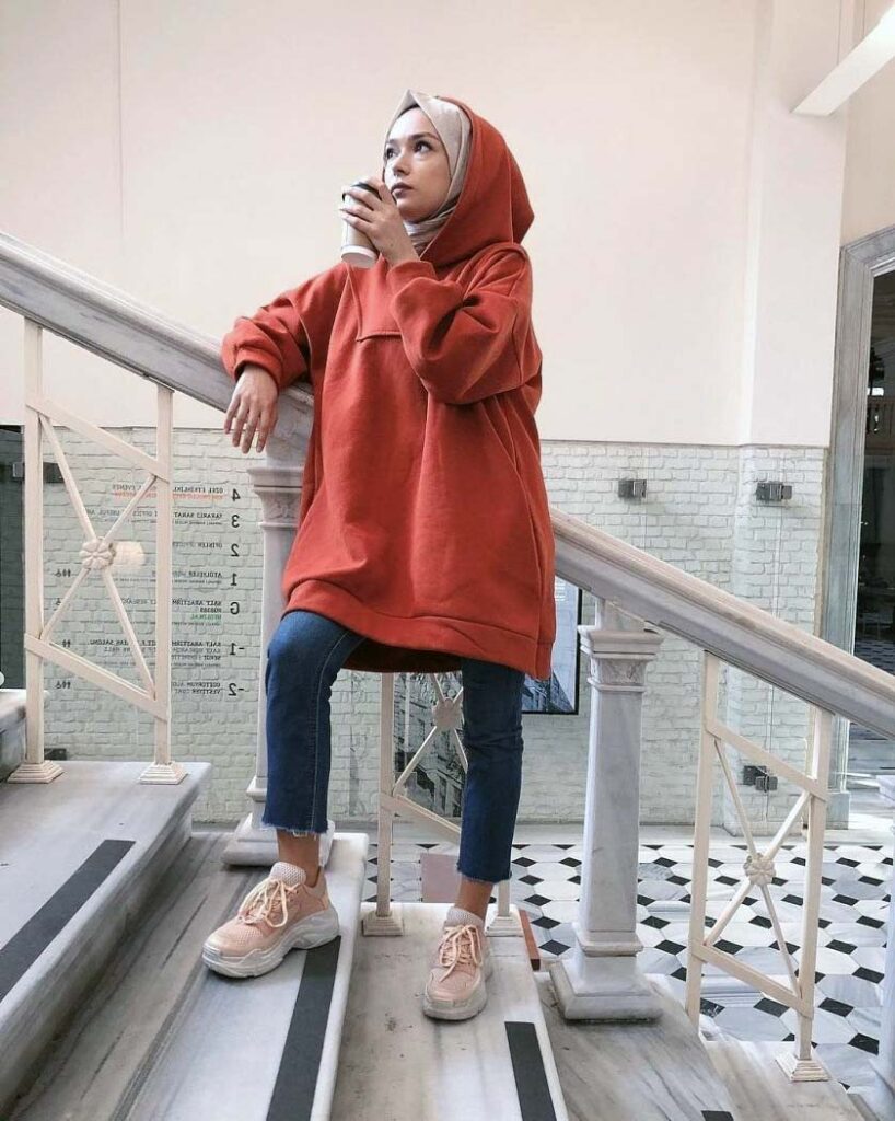 sweatshirt kombinleri 4 owersize sweatshirt kombin tesettur
