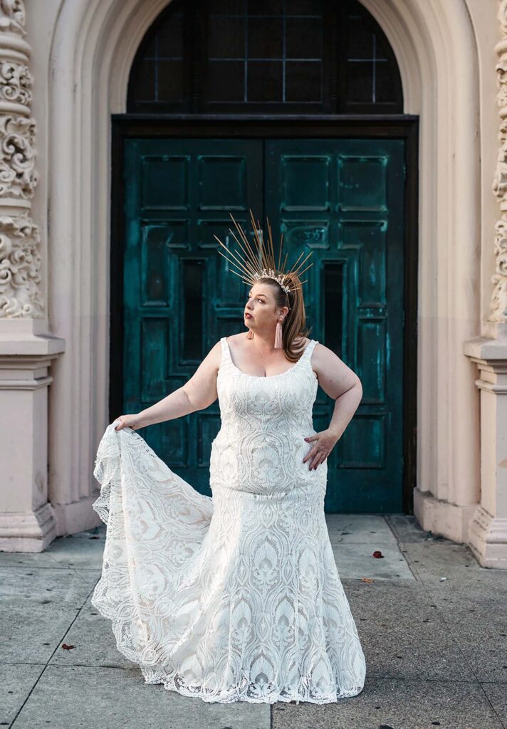 sismanlar icin gelinlik