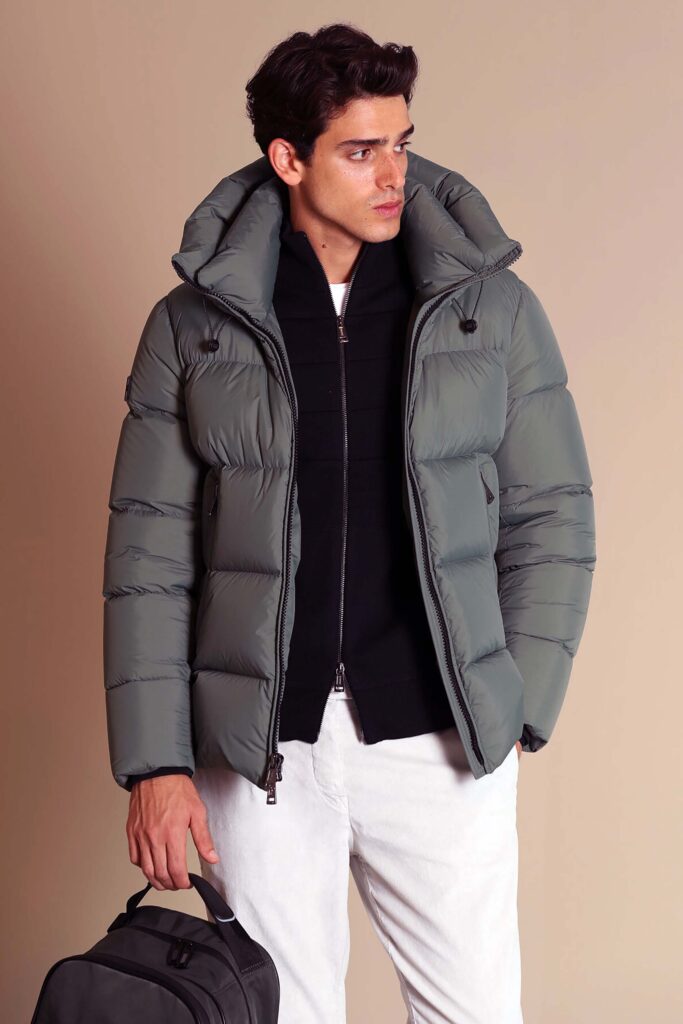 yesil sisme erkek mont